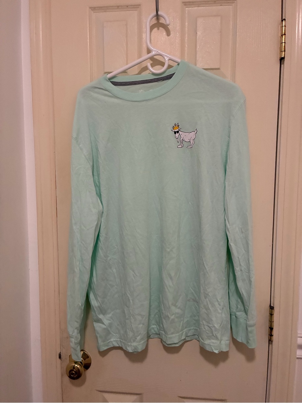 GOAT Mint Green Long Sleeve Tee